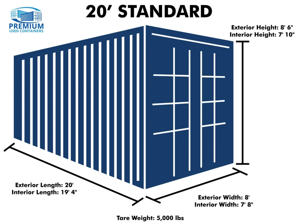 20ft Standard Shipping Container